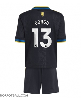 Billige Fotballdrakt Manchester United Patrick Dorgu #13 Replika Tredjedraktsett Barn 2025-26 Kortermet (med bukser)